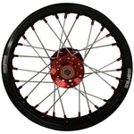 2021-2023 GasGas MC50 / MC-E5 Wheel Set Red/Black - Silver Spokes