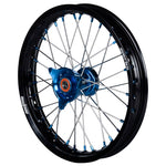 2017-2023 Husqvarna TC65 Wheel Set Blue/Black - Silver Spokes