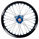 2017-2023 Husqvarna TC65 Wheel Set Blue/Black - Silver Spokes