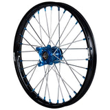 2014-2020 Husqvarna TC85 Wheel Set Blue/Black - Silver Spokes