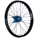 2021-2023 Husqvarna TC85 Wheel Set Blue/Black - Silver Spokes