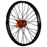 2012-2020 KTM SX85 Wheel Set Orange/Black - Black Spokes