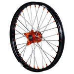 2012-2020 KTM SX85 Wheel Set Orange/Black - Silver Spokes