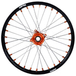 2021-2023 KTM SX85 Wheel Set Orange/Black - Silver Spokes