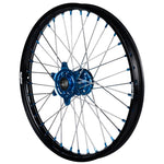 2014-2023 Husqvarna TC125-450 Wheel Set Blue/Black - Silver Spokes