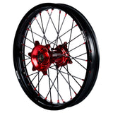 2002-2007 CR125R / CR250R Wheel Set Red/Black - Black Spokes
