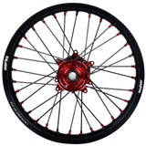 2002-2007 CR125R / CR250R Wheel Set Red/Black - Black Spokes