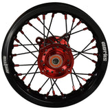 2021-2024 GasGas MC50 / MC-E5 Wheel Set Red/Black - Black Spokes
