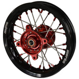 2021-2024 GasGas MC50 / MC-E5 Wheel Set Red/Black - Silver Spokes