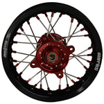 2021-2024 GasGas MC50 / MC-E5 Wheel Set Red/Black - Silver Spokes