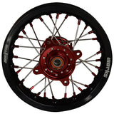 2021-2024 GasGas MC50 / MC-E5 Wheel Set Red/Black - Silver Spokes