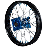 2014-2020 Husqvarna TC85 Wheel Set Blue/Black - Silver Spokes