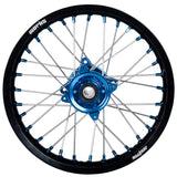 2014-2020 Husqvarna TC85 Wheel Set Blue/Black - Silver Spokes