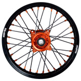 2012-2020 KTM SX85 Wheel Set Orange/Black - Black Spokes