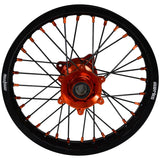 2025 KTM SX85 Wheel Set Orange/Black - Black Spokes