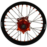 2021-2023 KTM SX85 Wheel Set Orange/Black - Silver Spokes