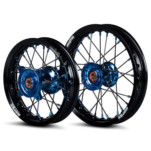 2017-2024 Husqvarna TC50 / EE5 Wheel Set Blue/Black - Black Spokes