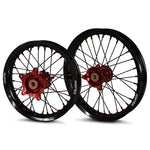 2021-2024 GasGas MC65 Wheel Set Red/Black - Black Spokes