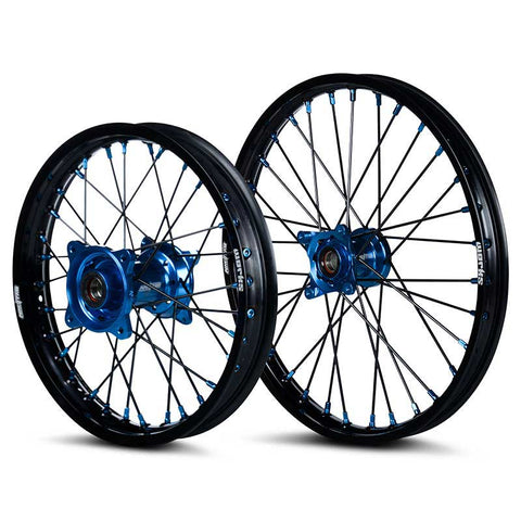 2014-2020 Husqvarna TC85 Wheel Set Blue/Black - Black Spokes