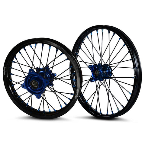 2021-2024 Husqvarna TC85 Wheel Set Blue/Black - Black Spokes