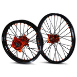 2025 KTM SX85 Wheel Set Orange/Black - Black Spokes