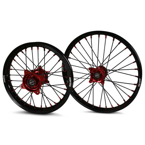 2021-2024 GasGas MC85 Wheel Set Red/Black - Black Spokes