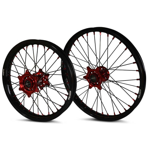 Stark Varg - Nacstar Works Wheel Set Red/Black - Black Spokes