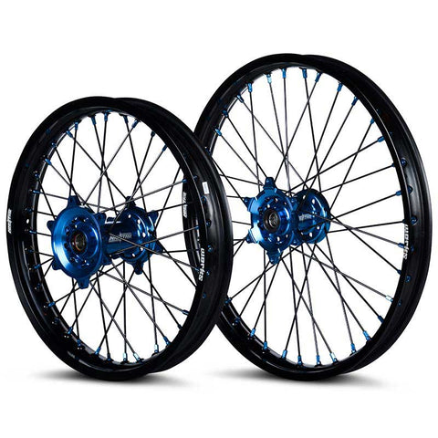 2003-2024 Yamaha YZ125 / YZ250 / YZ250F / YZ450F Wheel Set Blue/Black - Black Spokes