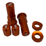 Nacstar Works Rim Lock Nut & Valve Stem Cap Kit