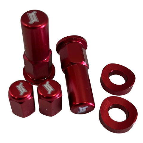 Nacstar Works Rim Lock Nut & Valve Stem Cap Kit