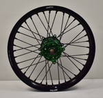 2006-2024 Kawasaki KX250F / KX450F Wheel Set Green/Black/Black - Black Spokes